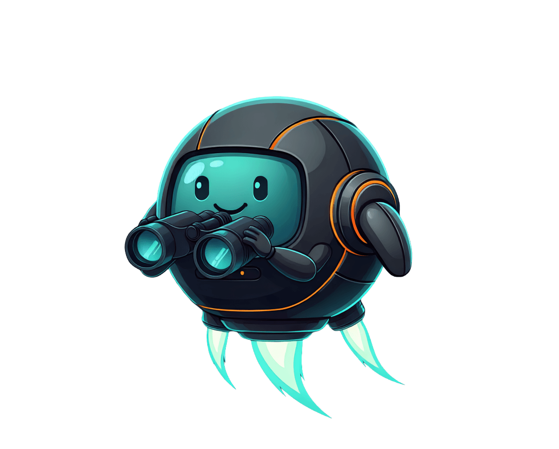 ChurnBot scout mascot
